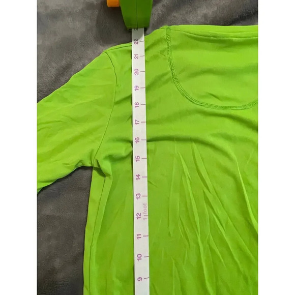 NWOT Tribord Decathlon Lime Neon Green Short‎ Sleeve Teen Athletic Shirt SZ 14 - Picture 7 of 7